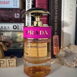 Prada Pink and Gold Perfume Bottle